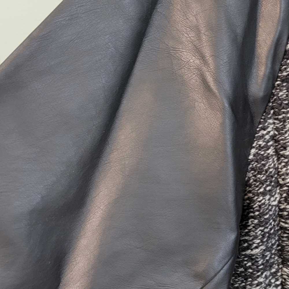 Ralph Lauren Faux‎ Leather Long Tail Mobwife Classic Rockabilly Jacket Womens XL - Picture 4 of 16